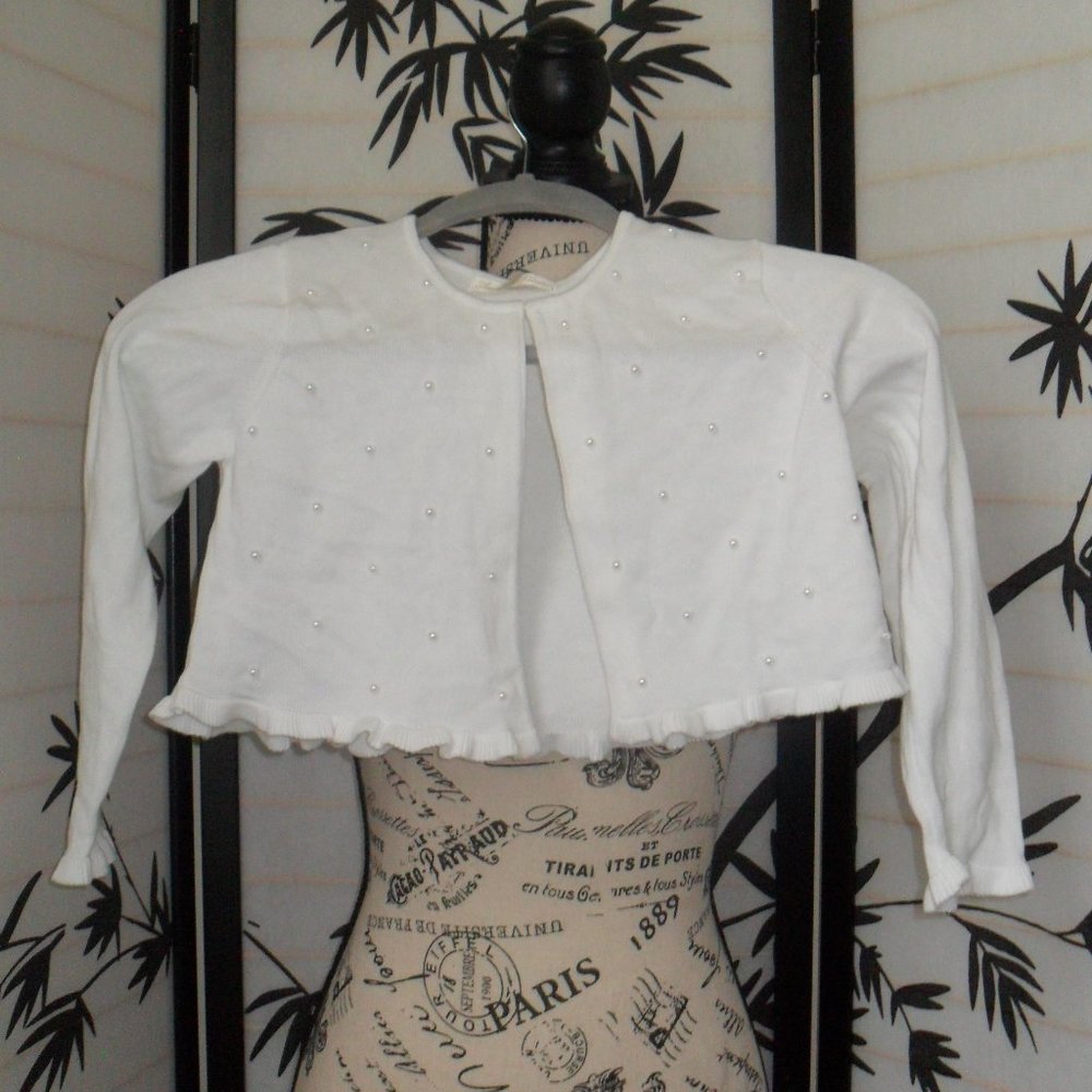 White cropped sweater